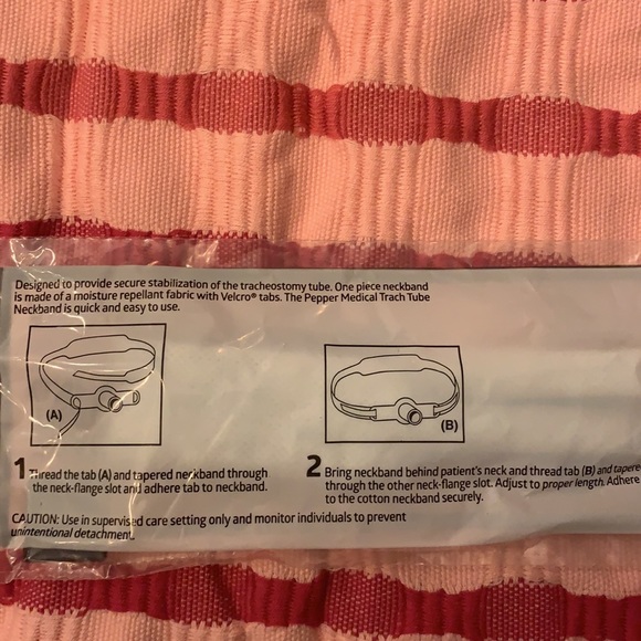 Medline Trach Tie Tracheotomy Tube Holder One Piece size Medium. - Picture 6 of 7